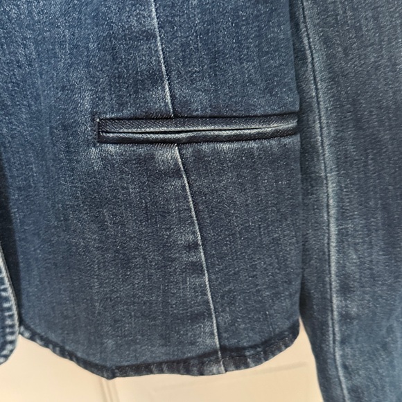 INC International Concepts Blue Denim Blazer - Picture 4 of 6